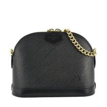 Load image into Gallery viewer, LOUIS VUITTON Alma Mini Epi Leather Satchel Bag Black
