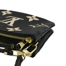 Load image into Gallery viewer, LOUIS VUITTON Double Zip Pochette Monogram Empreinte Crossbody Bag Bicolor
