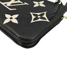 Load image into Gallery viewer, LOUIS VUITTON Double Zip Pochette Monogram Empreinte Crossbody Bag Bicolor
