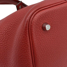 Load image into Gallery viewer, HERMES Picotin Lock 22 Taurillon Clemence Leather Hobo Bag Red
