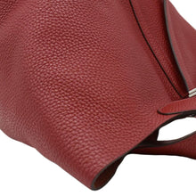 Load image into Gallery viewer, HERMES Picotin Lock 22 Taurillon Clemence Leather Hobo Bag Red
