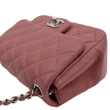 Load image into Gallery viewer, CHANEL Mini Square Flap Leather Crossbody Bag Pink
