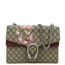 Load image into Gallery viewer, GUCCI Dionysus Medium Blooms GG Supreme Canvas Chain Shoulder Bag Beige 400235
