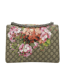 Load image into Gallery viewer, GUCCI Dionysus Medium Blooms GG Supreme Canvas Chain Shoulder Bag Beige 400235
