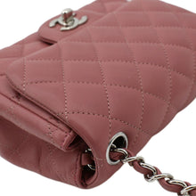 Load image into Gallery viewer, CHANEL Mini Square Flap Leather Crossbody Bag Pink
