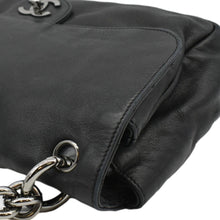 Load image into Gallery viewer, CHANEL Soft and Chain Flap Leather Shoulder Bag Black
