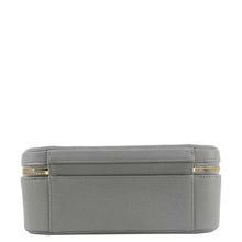 Load image into Gallery viewer, CHANEL Vanity Case Filigree CC  Large Caviar Quilted Shoulder Bag Grey
