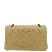 Load image into Gallery viewer, CHANEL Classic Double Flap Medium Quilted Caviar Leather Shoulder Bag Beige
