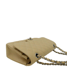 Load image into Gallery viewer, CHANEL Classic Double Flap Medium Quilted Caviar Leather Shoulder Bag Beige
