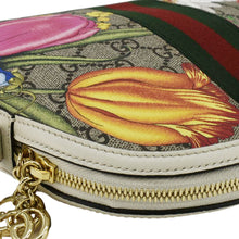 Load image into Gallery viewer, GUCCI Ophidia Flora Dome Small GG Supreme Monogram Shoulder Bag White 499621
