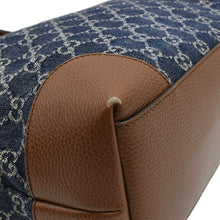 Load image into Gallery viewer, GUCCI Ophidia GG Medium Jacquard Denim Tote Bag Navy Blue
