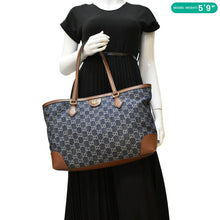 Load image into Gallery viewer, GUCCI Ophidia GG Medium Jacquard Denim Tote dummy look
