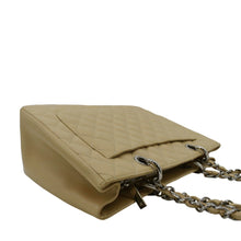 Load image into Gallery viewer, CHANEL Grand Shopping Quilted Caviar Leather GST Tote Bag Beige
