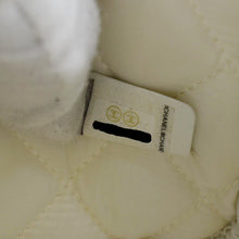 Load image into Gallery viewer, CHANEL Curvy Small Quilted Caviar Leather Cosmetic Pouch White
