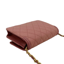 Load image into Gallery viewer, CHANEL CC Filigree Flap Small Quilted Caviar Leather Shoulder Bag Light Pink
