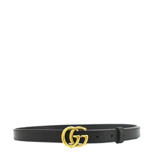 Load image into Gallery viewer, GUCCI Double G buckle Marmont Reversible Leather Belt Black 404912 Size 70.28
