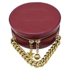 Load image into Gallery viewer, CHANEL Round As Earth Leather Crossbody front chain look
