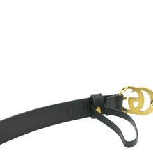 Load image into Gallery viewer, GUCCI Double G buckle Marmont Reversible Leather Belt Black 404912 Size 70.28
