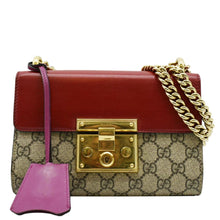 Load image into Gallery viewer,  GUCCI Padlock Small GG Shoulder Bag Multicolor front look
