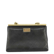 Load image into Gallery viewer, CHANEL Coco Luxe Stitched Leather Chain Crossbody Bag Black
