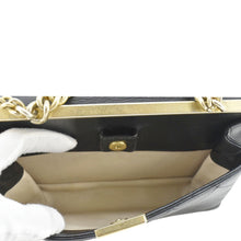 Load image into Gallery viewer, CHANEL Coco Luxe Stitched Leather Chain Crossbody Bag Black
