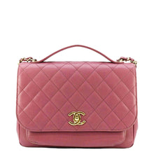 Load image into Gallery viewer, CHANEL Business Affinity Medium Flap Quilted Caviar Shoulder Bag Pink
