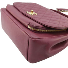 Load image into Gallery viewer, CHANEL Business Affinity Medium Flap Quilted Caviar Shoulder Bag Pink
