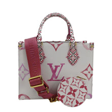 Load image into Gallery viewer, LOUIS VUITTON Onthego PM By The Pool Giant Monogram Canvas Tote Bag Pink
