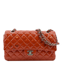 Load image into Gallery viewer, CHANEL Classic Medium Double Flap Patent Leather Shoulder Bag Red
