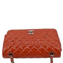 Load image into Gallery viewer, CHANEL Classic Medium Double Flap Patent Leather Shoulder Bag Red
