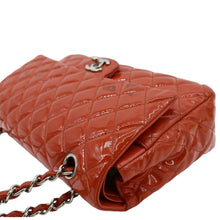 Load image into Gallery viewer, CHANEL Classic Medium Double Flap Patent Leather Shoulder Bag Red
