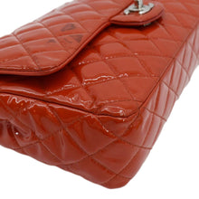 Load image into Gallery viewer, CHANEL Classic Medium Double Flap Patent Leather Shoulder Bag Red
