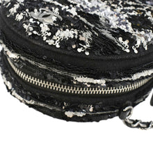 Load image into Gallery viewer, CHANEL Round Tweed Clutch Crossbody Bag Black
