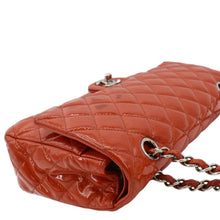 Load image into Gallery viewer, CHANEL Classic Medium Double Flap Patent Leather Shoulder Bag Red
