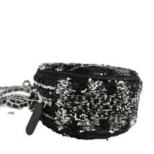 Load image into Gallery viewer, CHANEL Round Tweed Clutch Crossbody Bag Black
