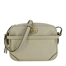 Load image into Gallery viewer, GUCCI GG Star Leather Crossbody Bag Off White 675776
