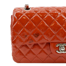 Load image into Gallery viewer, CHANEL Classic Medium Double Flap Patent Leather Shoulder Bag Red
