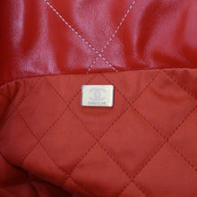 Load image into Gallery viewer, CHANEL 22 Large Shiny Calfskin Quilted Leather Tote Bag Red
