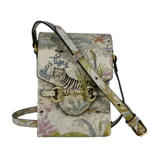 Load image into Gallery viewer, GUCCI Horsebit 1955 Mini Tiger &amp; Flower Leather Shoulder Bag Multicolor 625615
