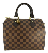Load image into Gallery viewer, LOUIS VUITTON Speedy 25 Bandouliere Damier Ebene Shoulder Bag Brown

