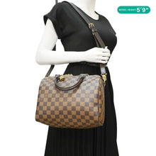 Load image into Gallery viewer, LOUIS VUITTON Speedy 25 Bandouliere Damier Ebene Shoulder Bag Brown
