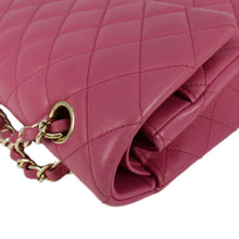 Load image into Gallery viewer, CHANEL Classic Double Flap Medium Quilted Leather Shoulder Bag Pink
