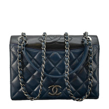 Load image into Gallery viewer, CHANEL Ballerine Flap Medium Quilted Leather Crossbody Bag Navy Blue
