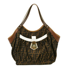 Load image into Gallery viewer, FENDI Chef Zucca Canvas Tote Bag Tobacco Brown
