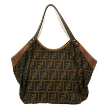 Load image into Gallery viewer, FENDI Chef Zucca Canvas Tote Bag Tobacco Brown
