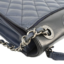 Load image into Gallery viewer, CHANEL Ballerine Flap Medium Quilted Leather Crossbody Bag Navy Blue
