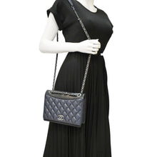 Load image into Gallery viewer, CHANEL Ballerine Flap Medium Quilted Leather Crossbody Bag Navy Blue
