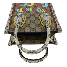 Load image into Gallery viewer, GUCCI Exquisite Mini GG Supreme Canvas Vertical Tote Shoulder Bag Beige
