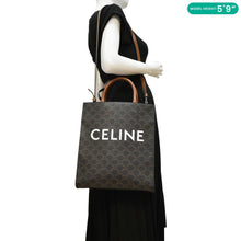 Load image into Gallery viewer, CELINE Triomphe Vertical Cabas Small Canvas Shoulder dummy look
