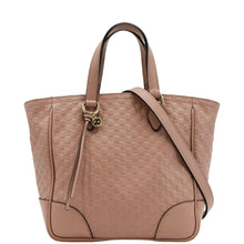 Load image into Gallery viewer, GUCCI Small Bree Microguccissima  Tote Crossbody Bag Pink front look
